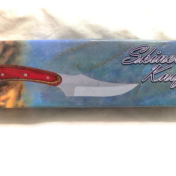 SZCO Full Tang Skinner Knife, Clip Point 3.75" Blade, Brown Handle with Sheath - Picture 4 of 7